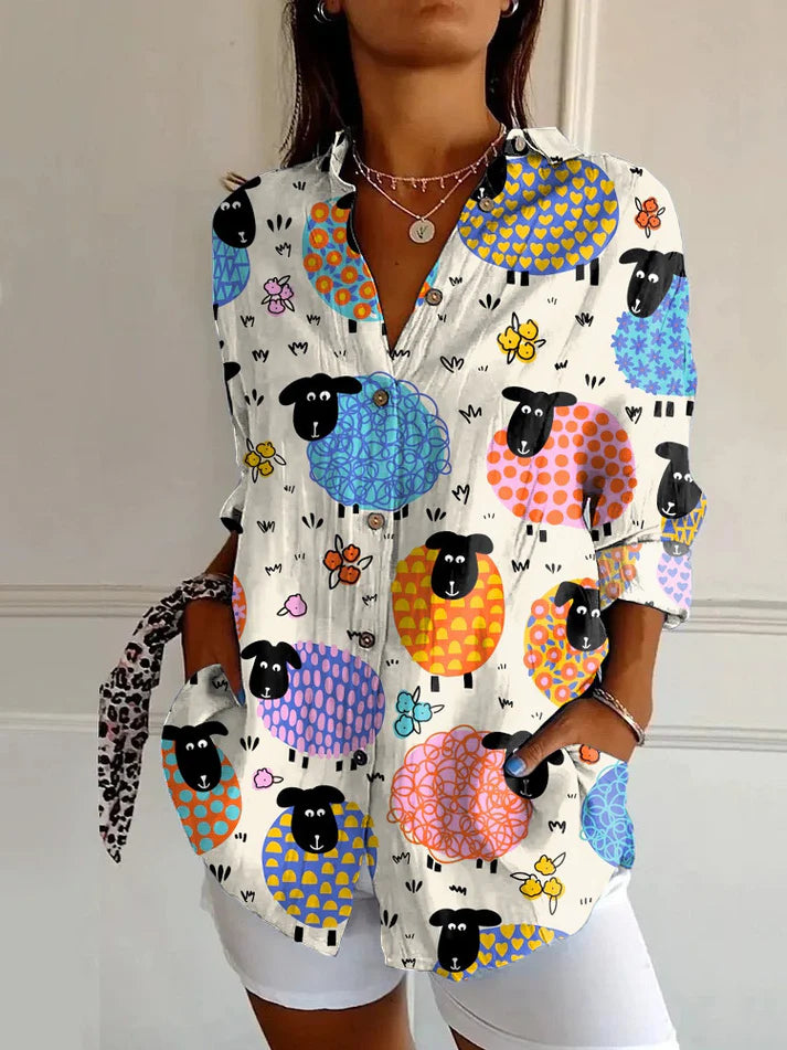 Bonnie™ - Floral Breeze Button-Up-Hemd