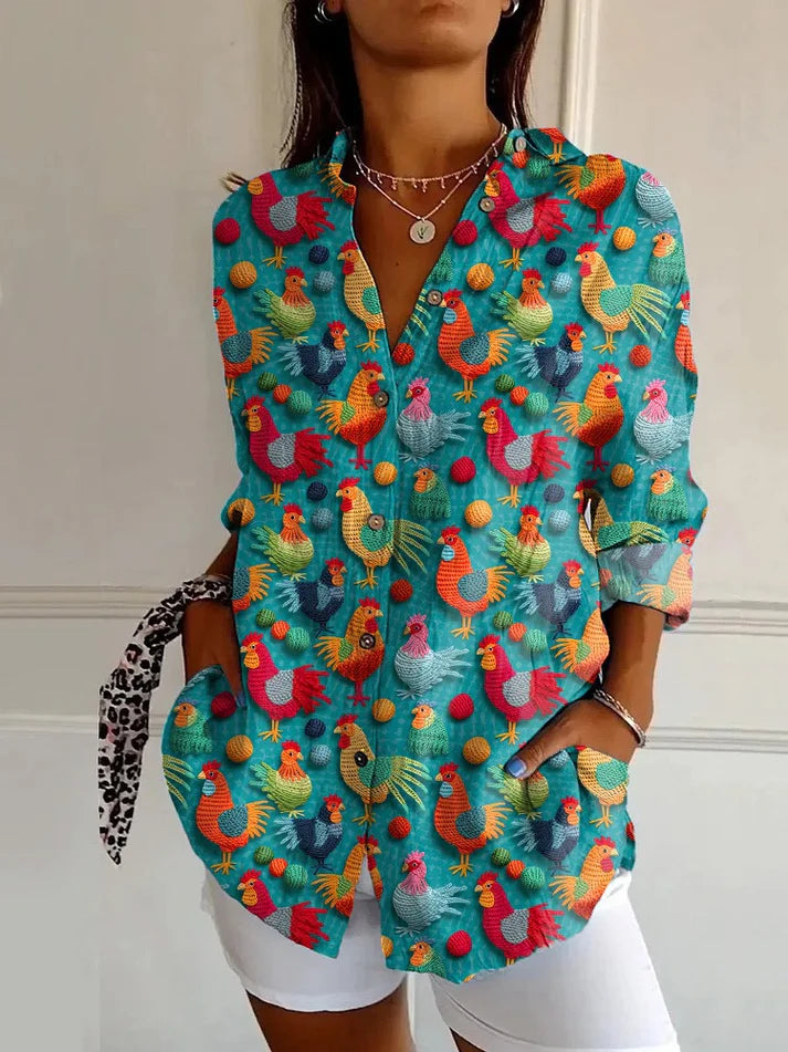 Sienna™ - Floral Breeze Button-Up-Hemd