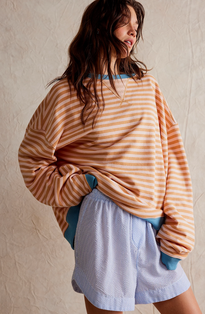 LENA™ Oversized stribet sweater