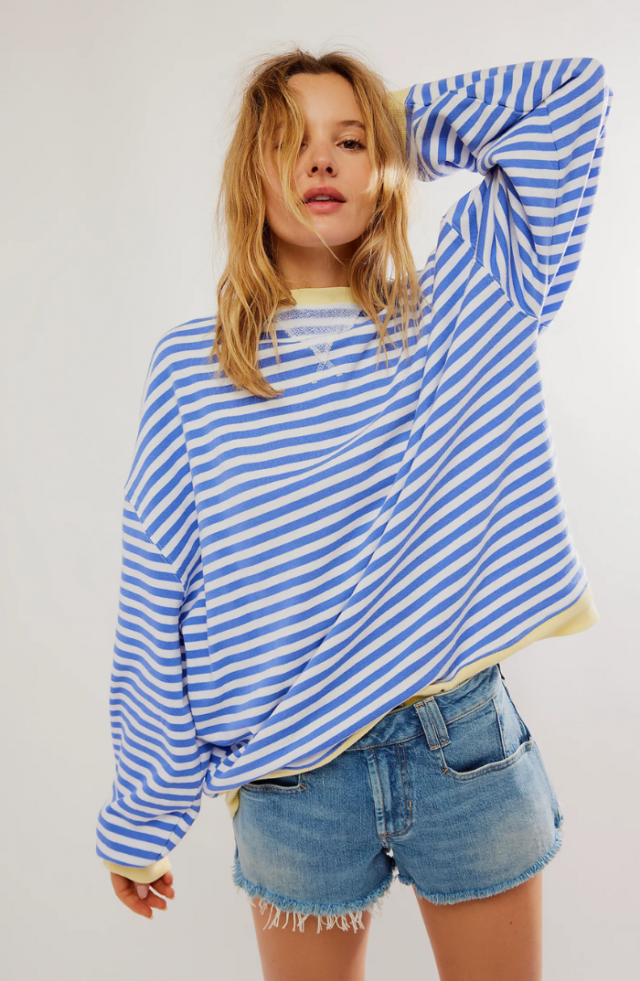 LENA™ Oversized stribet sweater