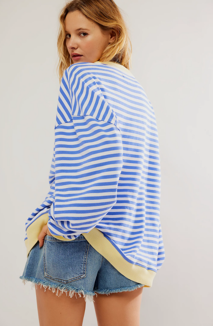 LENA™ Oversized stribet sweater