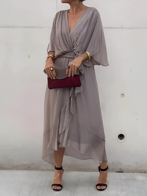 ELARA™ - Flowing Wrap Dress