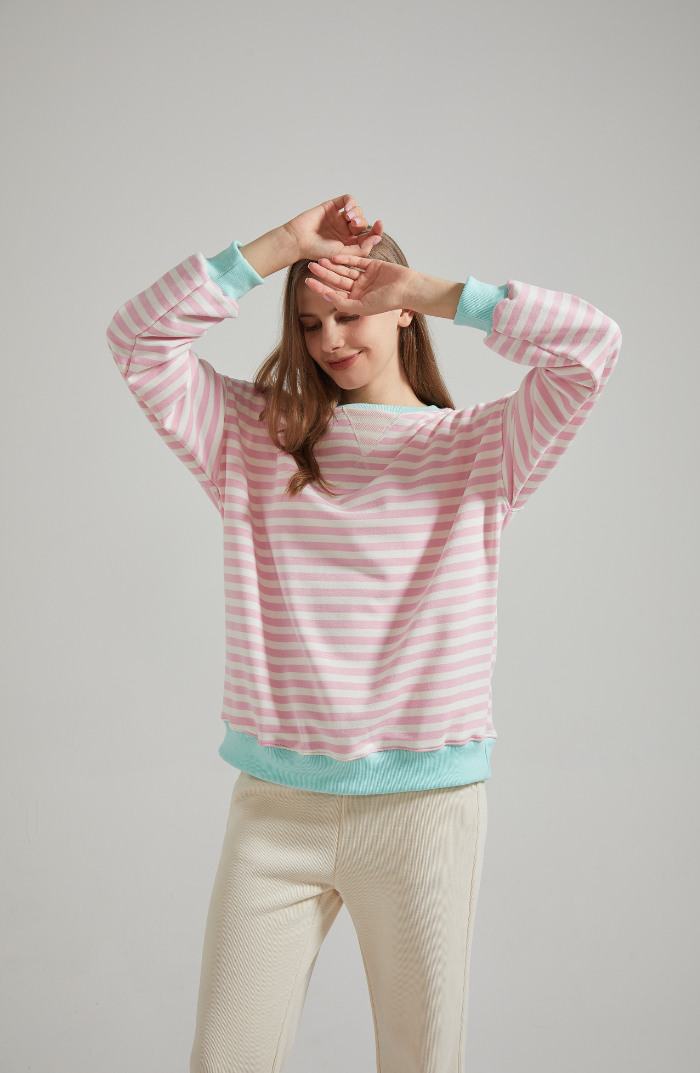 LENA™ Oversized stribet sweater