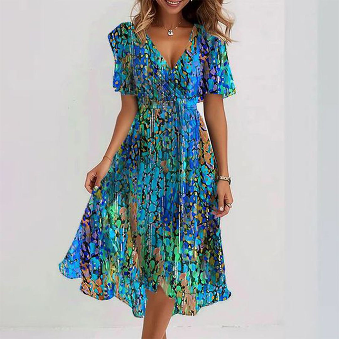 Sapphire™ – Breezy Blue Midi Kjole