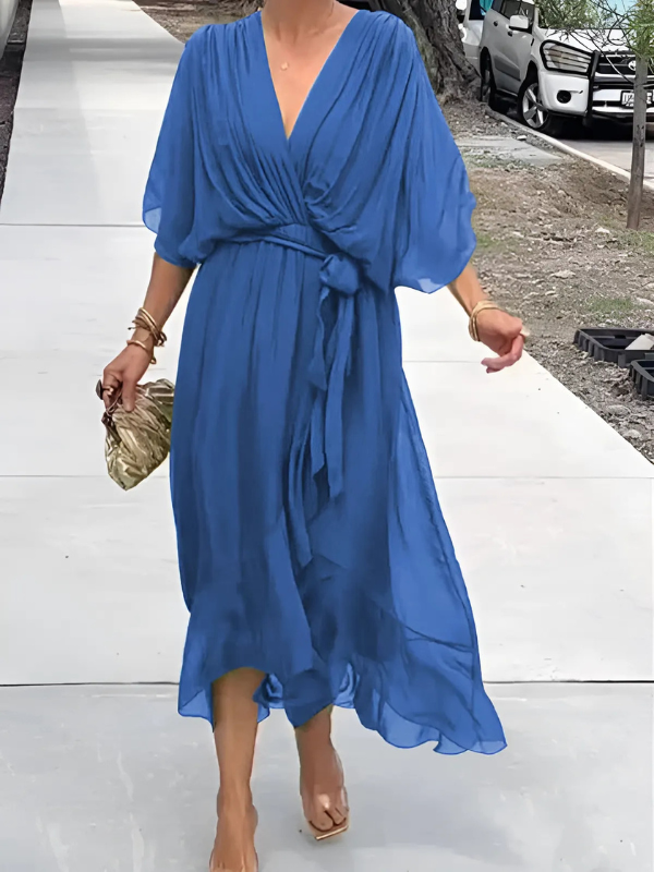 ELARA™ - Flowing Wrap Dress