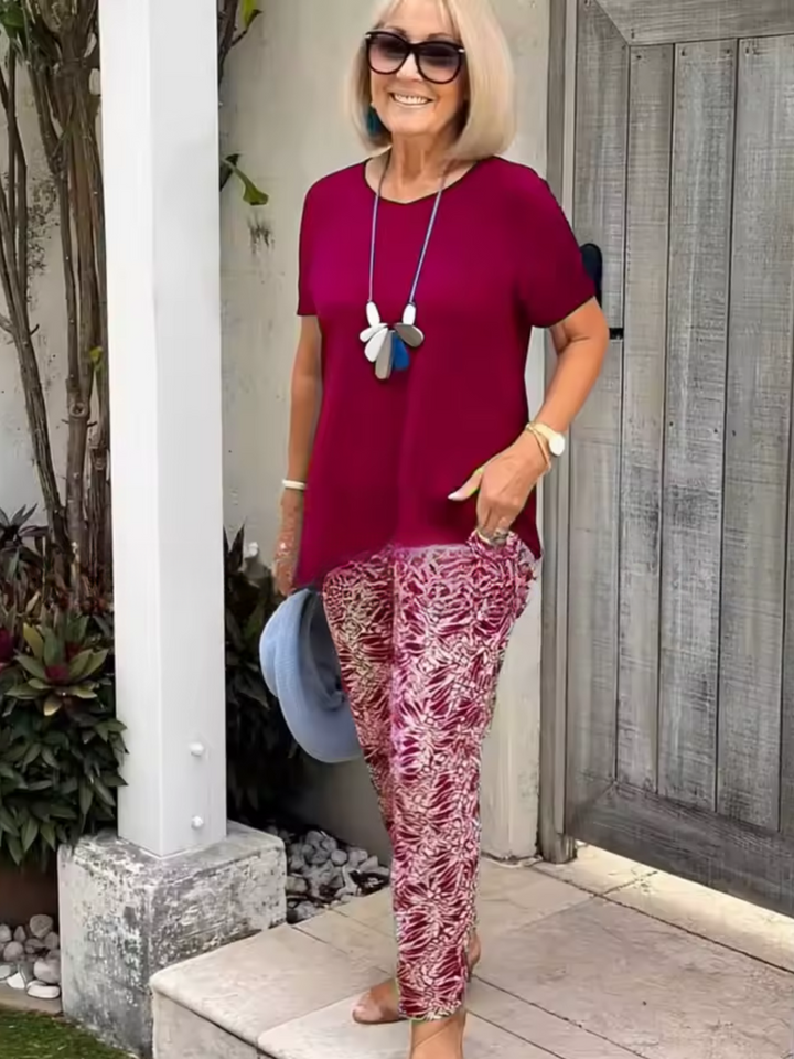 Thilde™ - Casual To-delt Blomster Sæt til Foråret